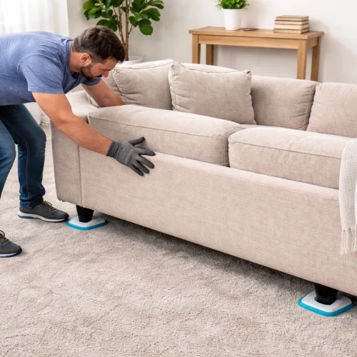 How to Move a Couch on Carpet by Yourself Safely 2