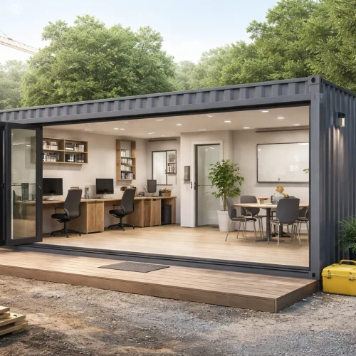 How to Turn a Container into a Functional Office Space