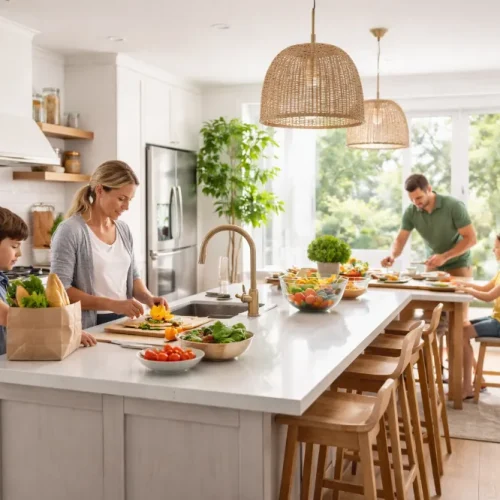 Ideal Kitchen Setups That Make Family Chaos Vanish Into Smooth Daily Workflows