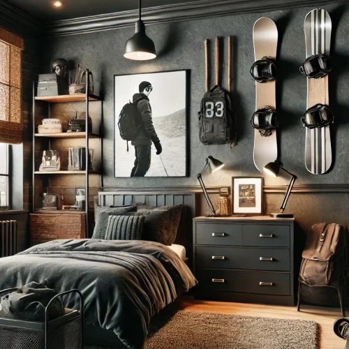 Masculine & Moody Teen Room