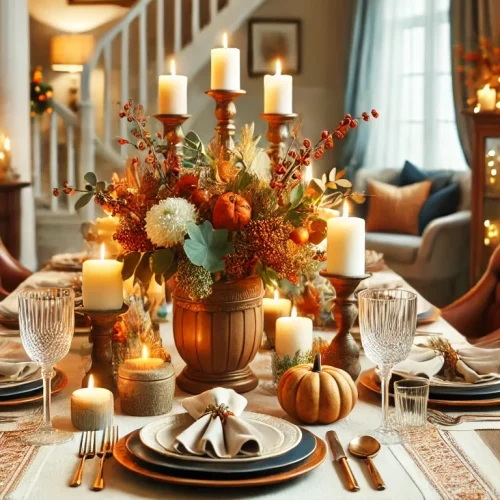 Thanksgiving dining table