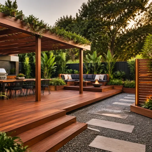 Transform Your Outdoor Living Space With Sustainable Hardwood Features