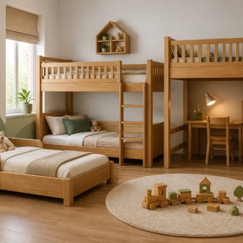 What Is the Safest Type of Wooden Bed for Children