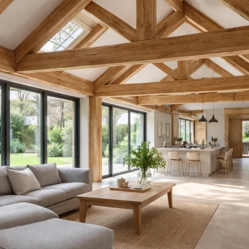 Why Air-Dried Oak Beams Are Ideal for Modern Home Construction