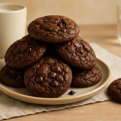chocolate truffle cookies 1