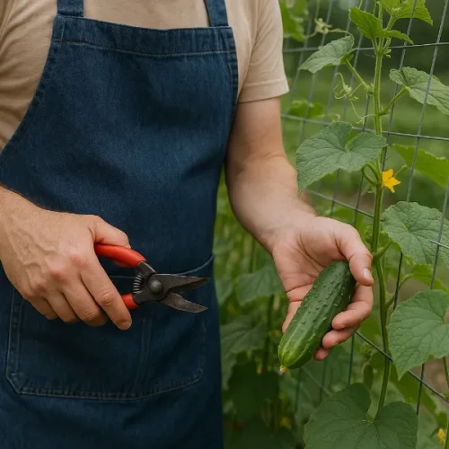 diy cucumber trellis 4