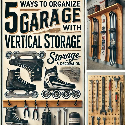 five ways to organize a garage with vertical storage