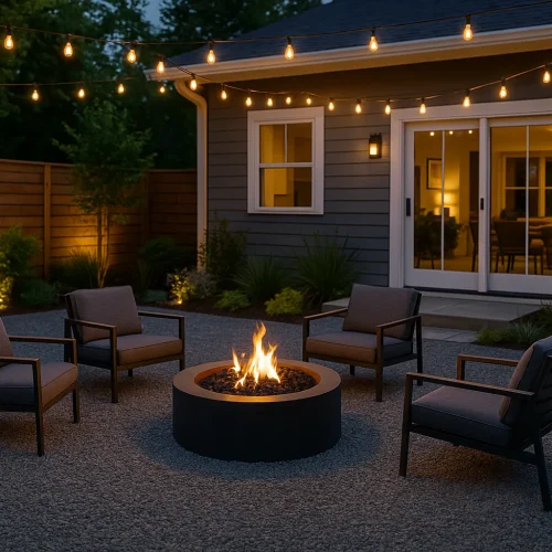gravel patio 1