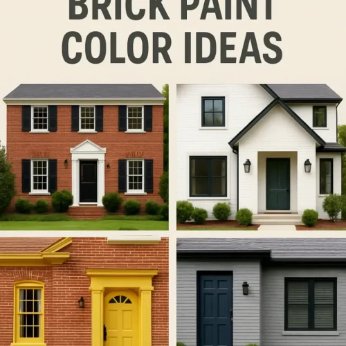 house exterior brick paint color ideas light