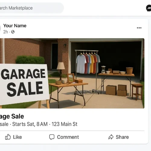 how do you post a yard sale on facebook marketplace 2