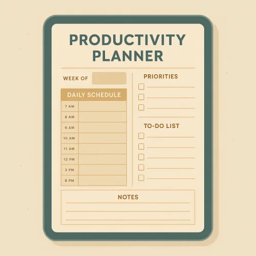 how to sell digital art on etsy productivity planner