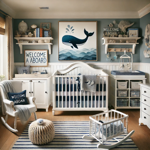 Navy & White Nursery