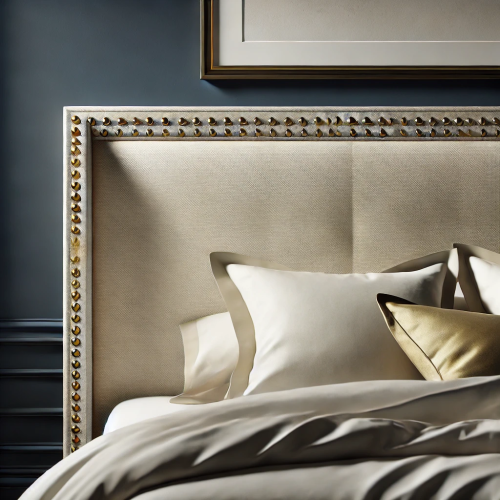 Upholstered Headboard with Nailhead Trim