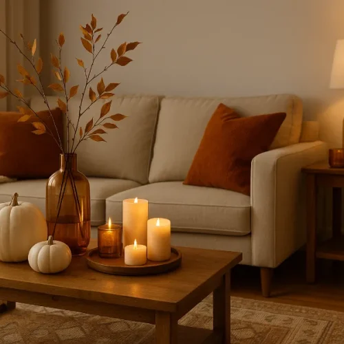 living room fall decor ideas 1