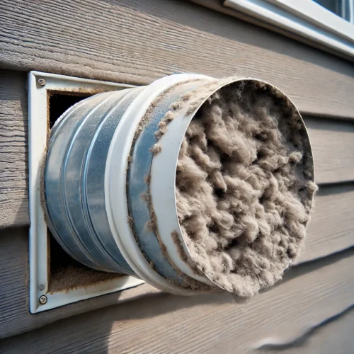 outdoor dryer vent clogged