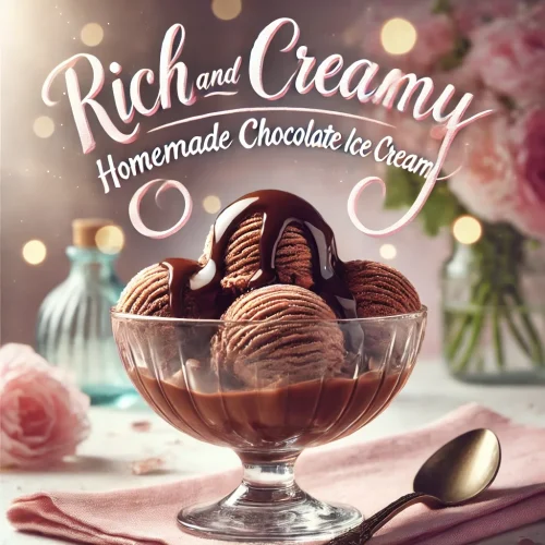 rich and creamy chocolate ice cream