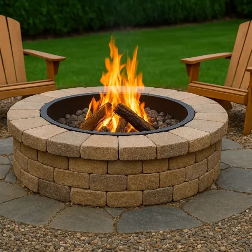 stone fire pit kit 1