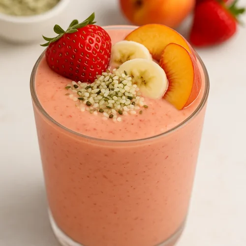 strawberry peach smoothie