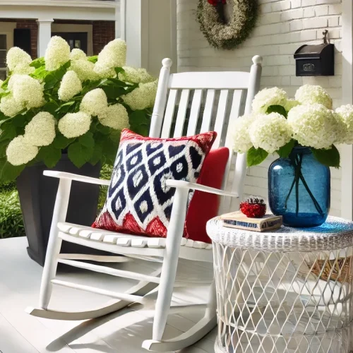 styled front porch